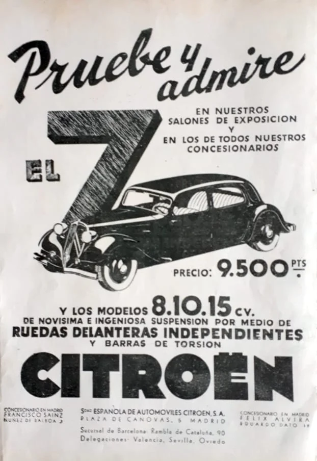 Publicidad Citroen - 1934