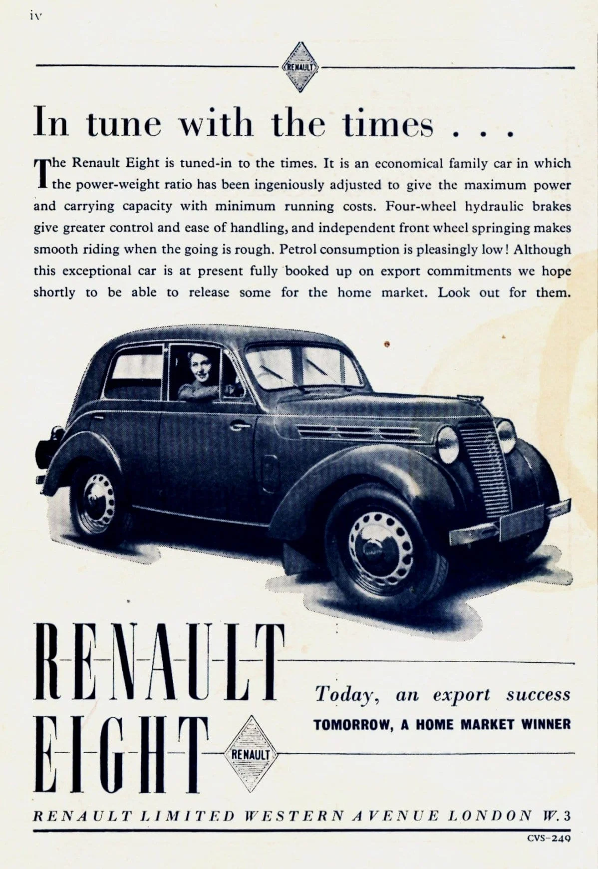 1949 Renault Eight 